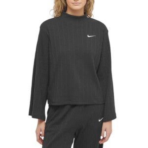 Женская Футболка Nike Sportswear Ribbed Jersey Long-Sleeve Top Dm6399-010 (Оригинал)