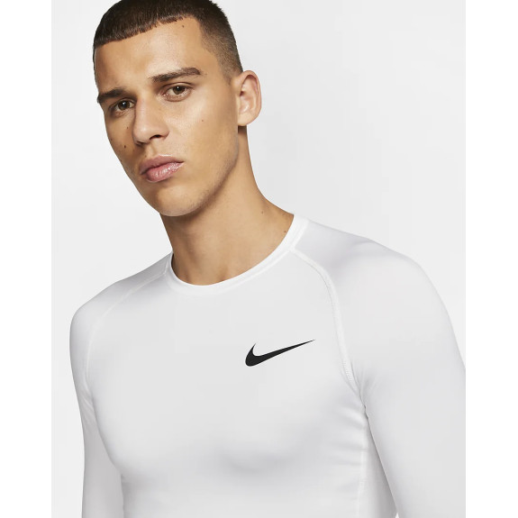 Термокофта Nike Pro Top Compression Crew BV5588-100 (Оригинал) - фото №3 Термокофта Nike Pro Top Compression Crew BV5588-100 (Оригинал) - фото №3