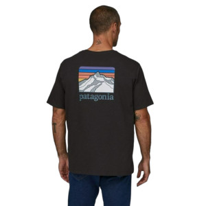 Футболка Patagonia Men'S Line Logo Ridge Pocket Responsibili-Tee Inbk38511 (Оригінал)