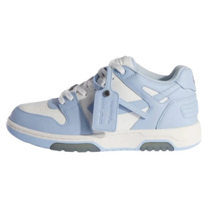 Кросівки Off-White Out Of Office Low-Top Calf Leather Sneakers Light Blue White Omia189C99Lea0044001 (Оригінал)