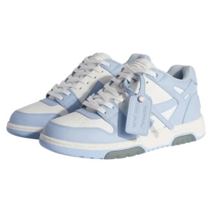 Кросівки Off-White Out Of Office Low-Top Calf Leather Sneakers Light Blue White Omia189C99Lea0044001 (Оригінал)