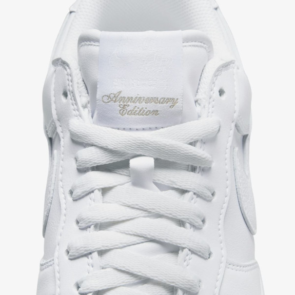 Кроссовки Nike Air Force 1 Low Retro Anniversary Edition Triple White DJ3911-100 (Оригинал) - фото №2