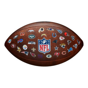 М'яч Для Американського Футболу Wilson Nfl Jr Throwback Fb 32 Team Logo WTF1534XBNFL (Оригінал)