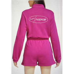 Женский Комбинезон Nike Sportwear Women's Icon Fleece Fuchsia Romper dm6289-610 (Оригинал)