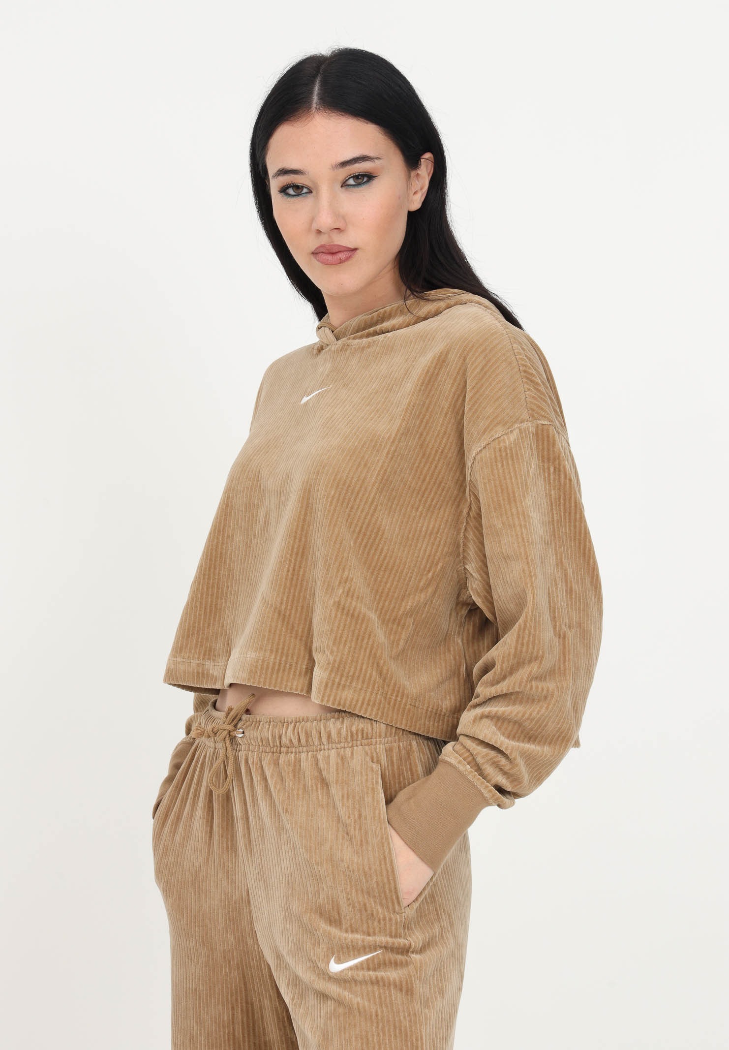 Женский Костюм Nike Regular Size S Velour Hoodies u0026 Sweatshirts DQ5927 -258u0026DQ5921-258 (Оригинал) купить в Украине, Киеве | Football Mall