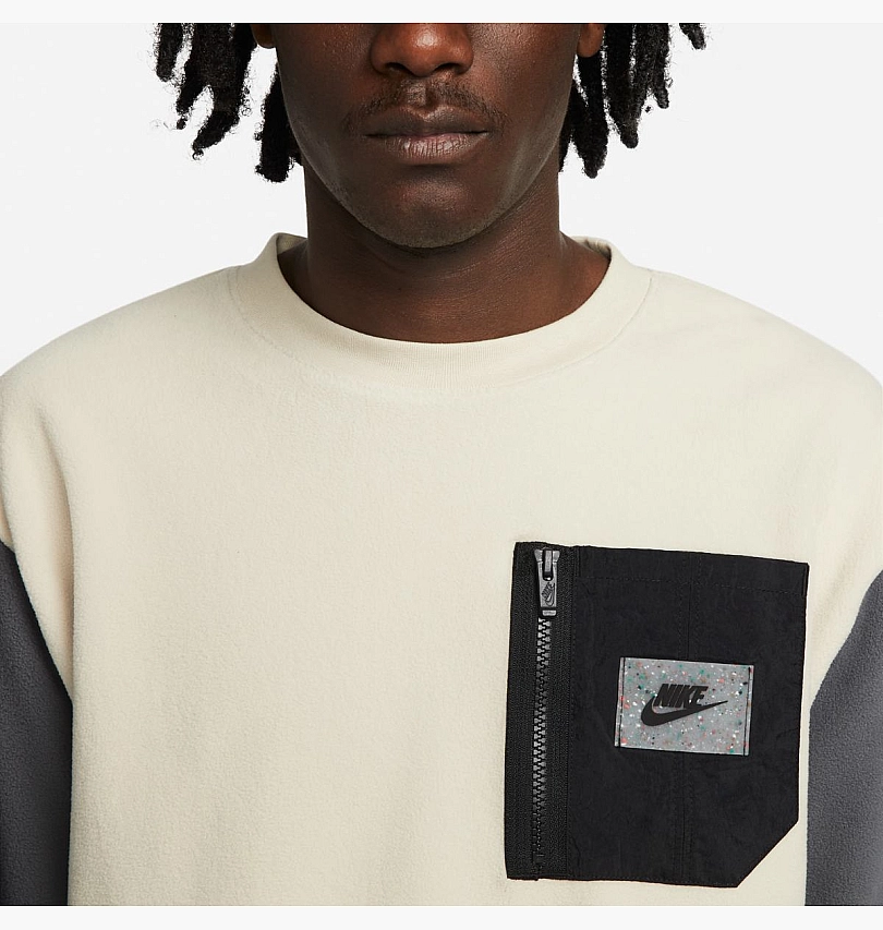 Свитшот Nike Spu Tf Polar Fleece Crewneck Sweatshirt Grey/Beige Dq5104-206  (Оригинал) купить в Украине, Киеве | Football Mall